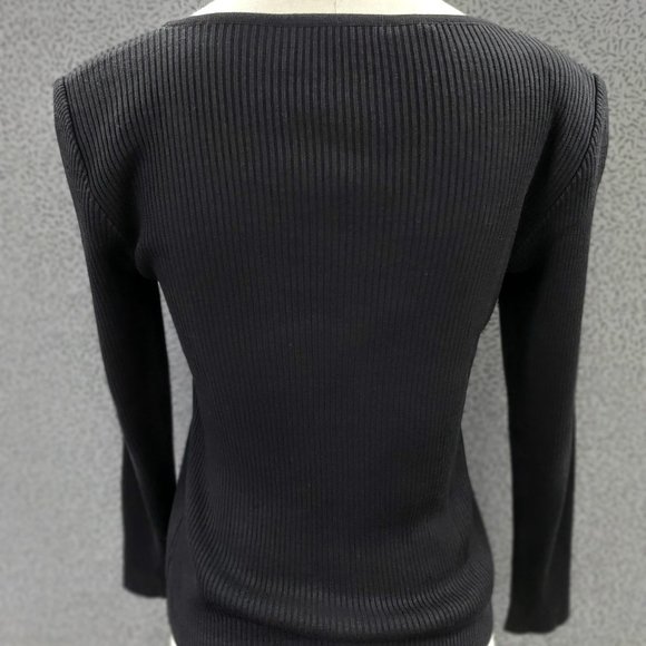 Vintage Valentino Night Black Sweater Size M - Picture 2 of 3